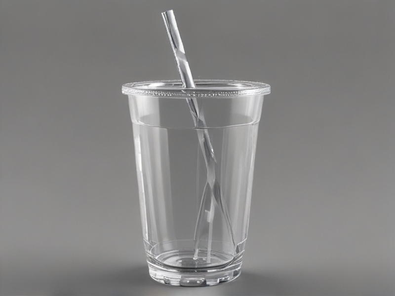 clear cup with straw