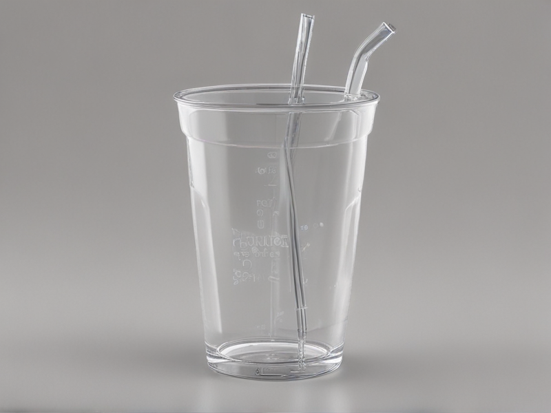 clear cup with straw