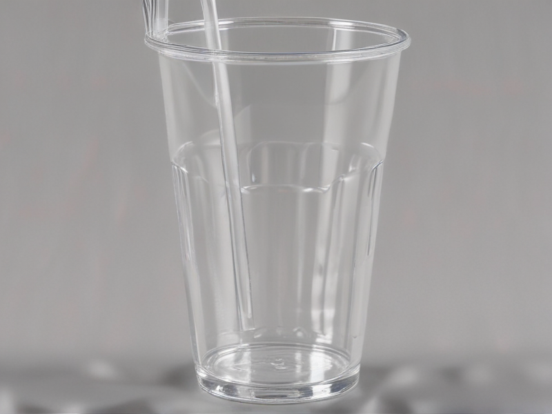 clear cup with straw