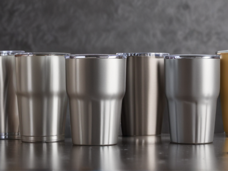 tumblers and cup