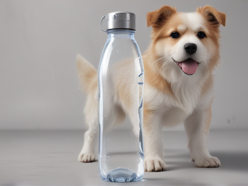 water bottle with dog