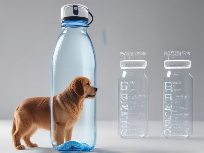 water bottle with dog