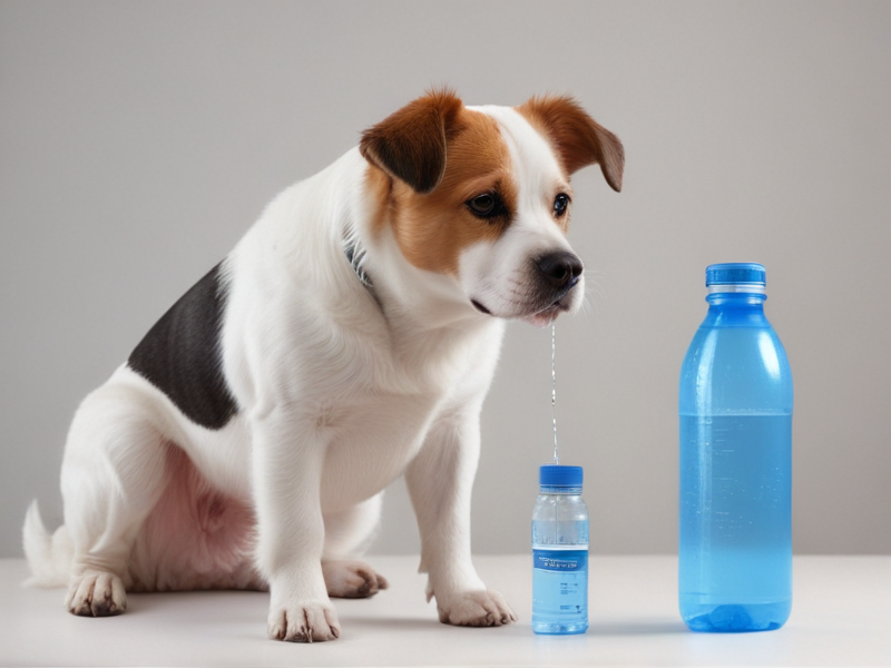 water bottle with dog