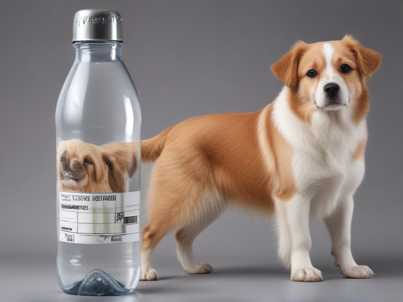 water bottle with dog