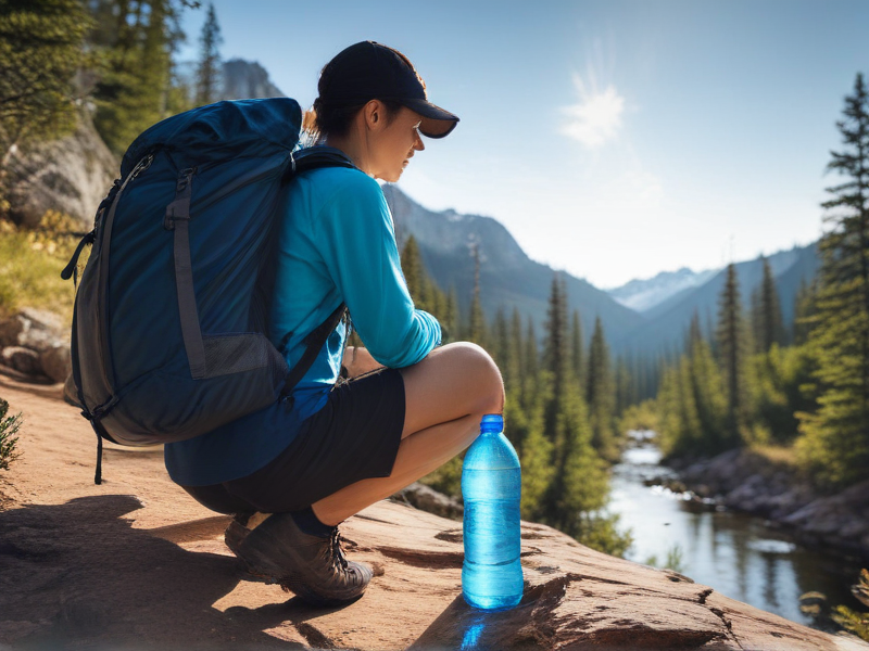 hiking water bottle