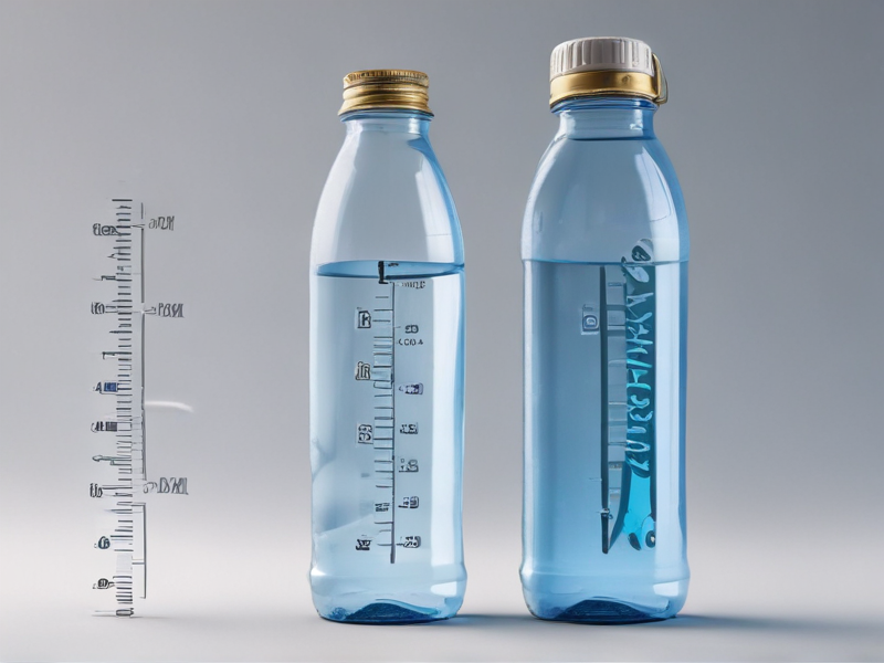 measuring water bottle