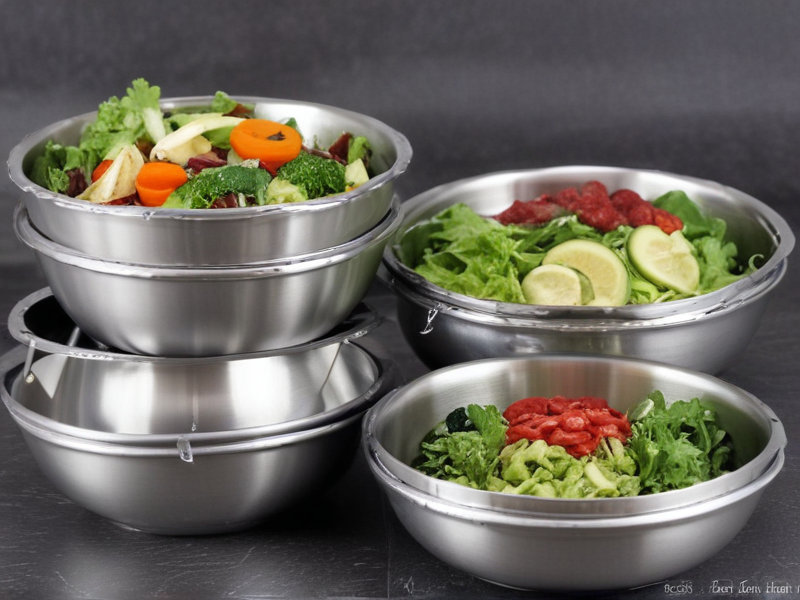 stainless steel salad bowls