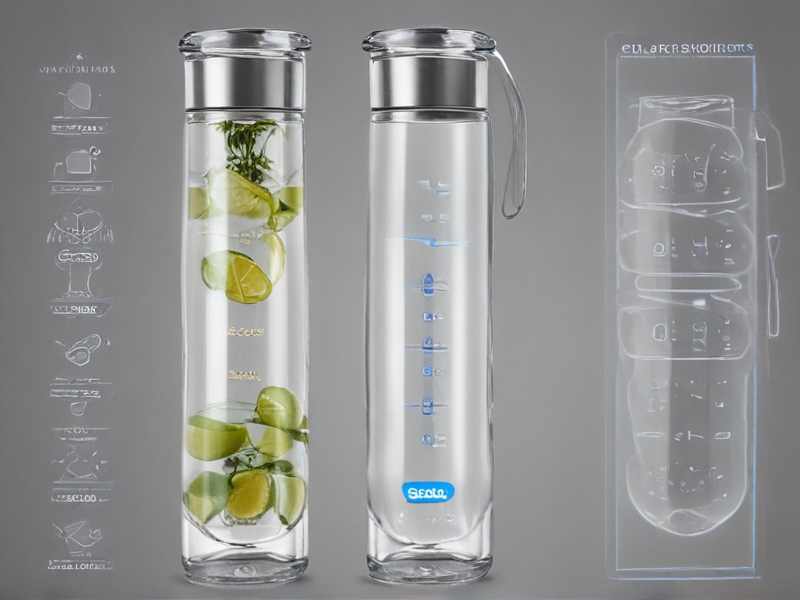 glass infuser water bottle