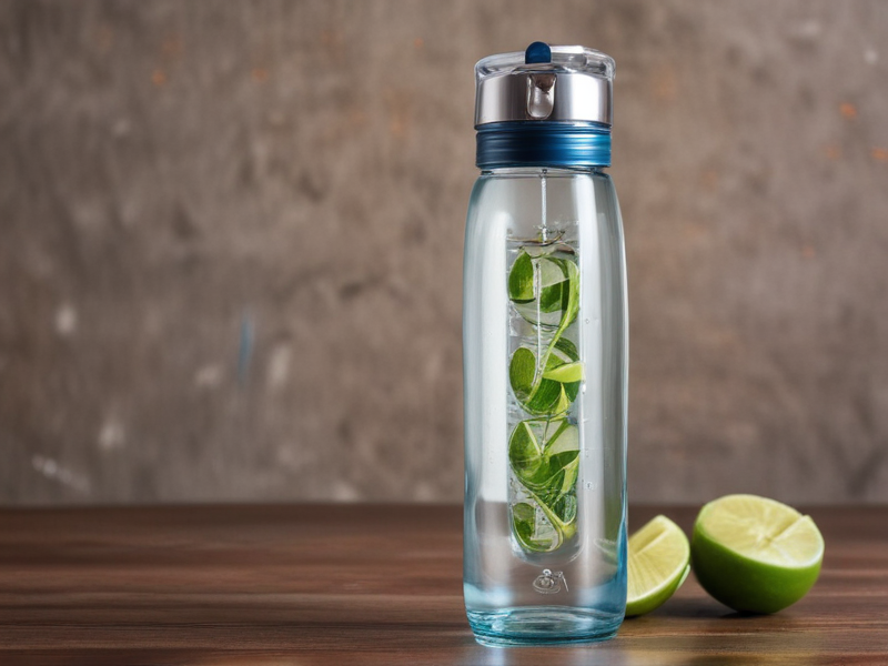 glass infuser water bottle