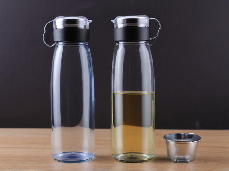 glass water bottle with infuser