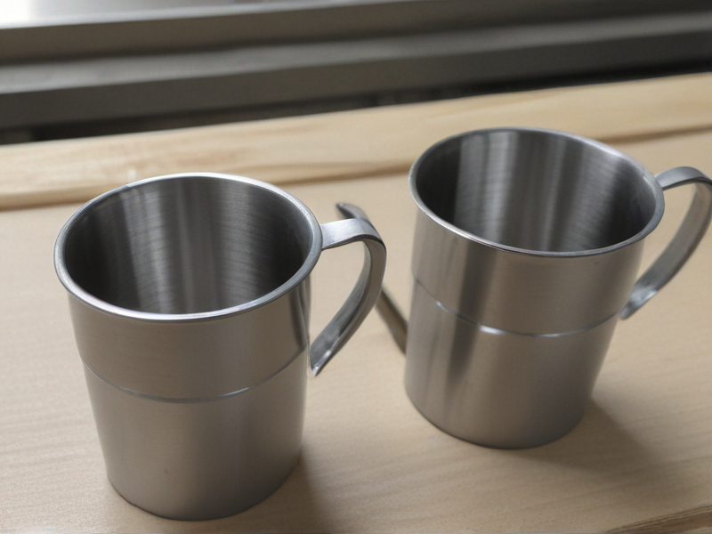 metal cup with handle