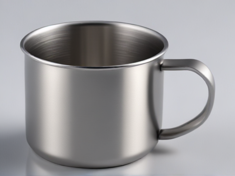 metal cup with handle