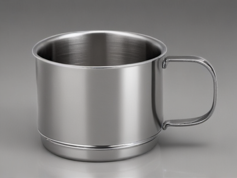 metal cup with handle