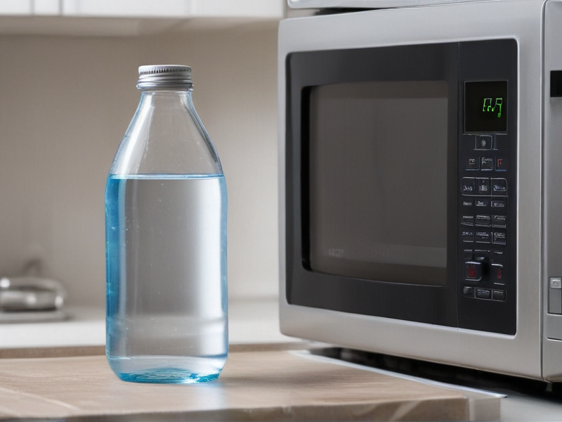 can you put water bottle in the microwave