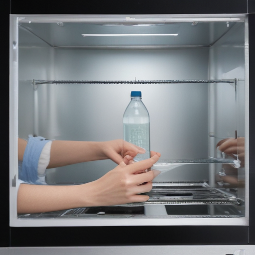 can you put water bottles in the microwave