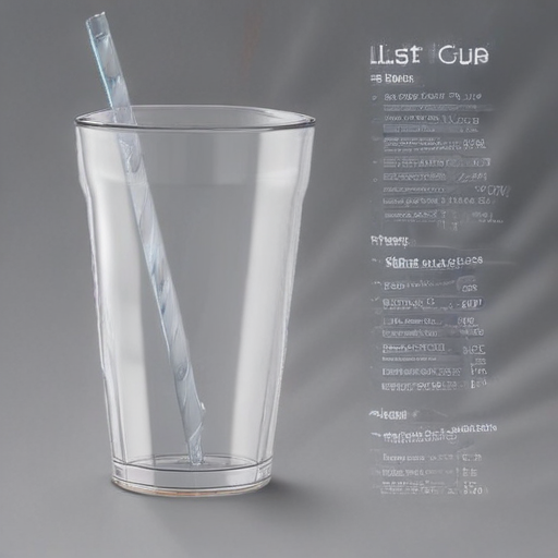 clear cups with straw