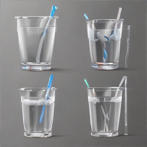 clear cups with straw