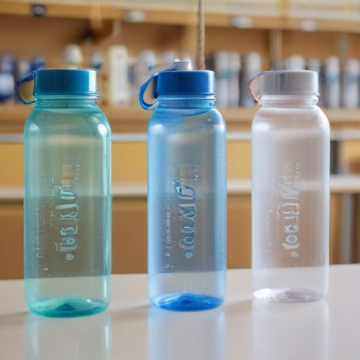 clear water bottles for schools