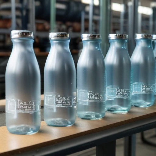 customised glass water bottles