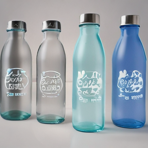 customised glass water bottles