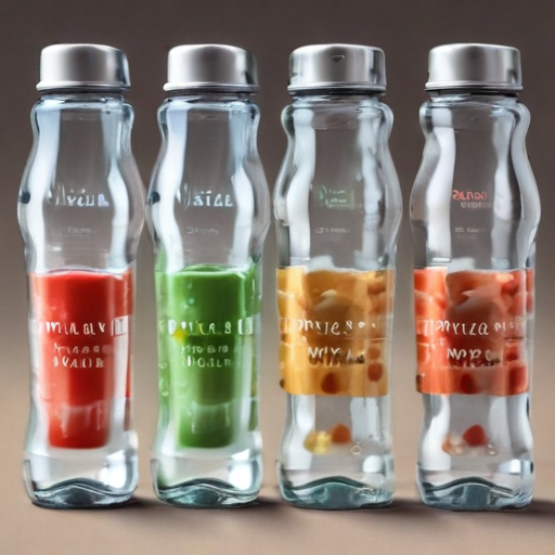 flavored water bottles