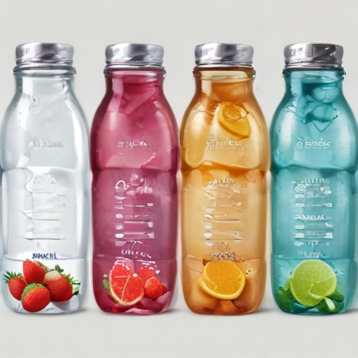 flavored water bottles