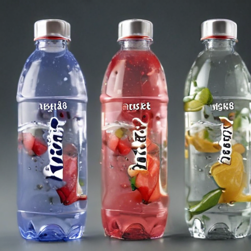 flavored water bottles