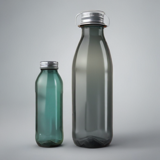 flip top glass water bottle