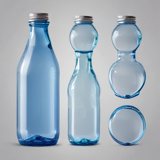 glass water bottles lids