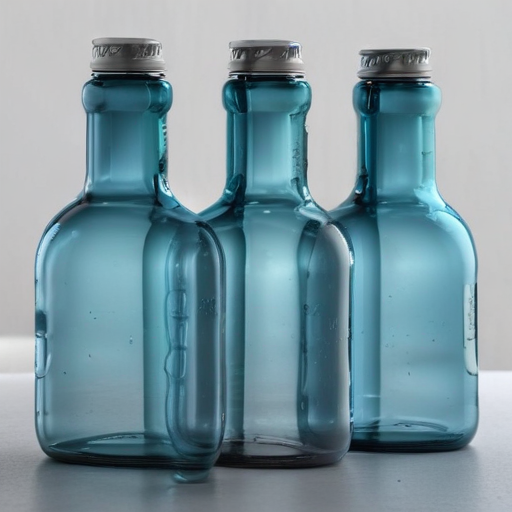 glass water bottles lids