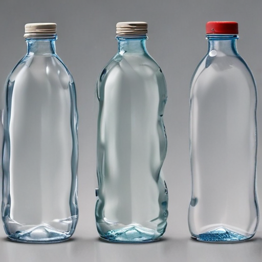 glass water bottles lids