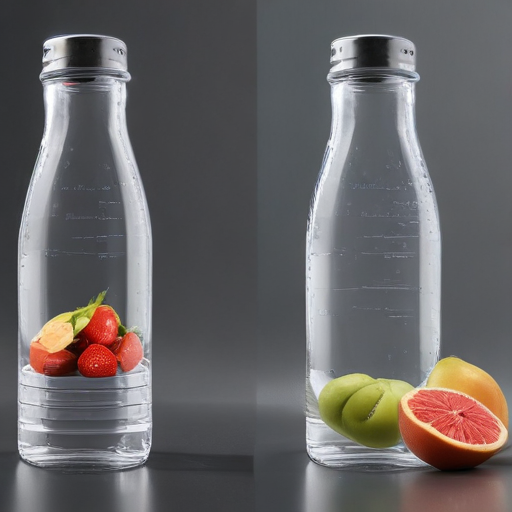 glass water bottles with fruit infuser