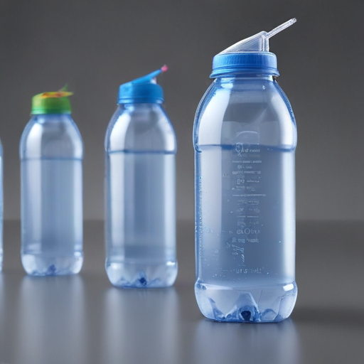 plastic water bottles with straw