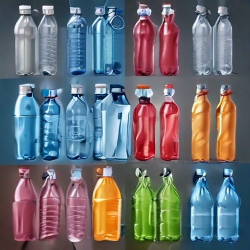 plastic water bottles with straw