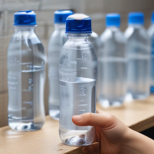 plastic water bottles with straw