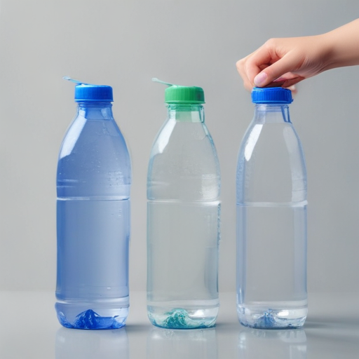 plastic water bottles with straw