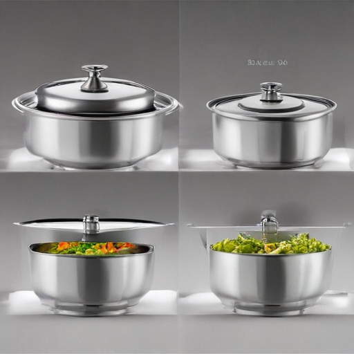 stainless steel salad bowl with lid